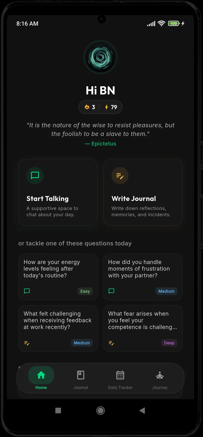 Meraki home screen